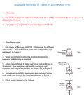 Installation instructions for Type XJD Series Rubber AVM with diagrams and warning notes.