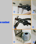 Installation method of IP68 Waterproof PG9 Cable Gland Joints With Gasket For 4-8mm Cable Adjustable Lock Nut Connector