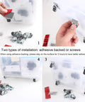 Installation steps for 0.5 Inch Mini Caster Wheels Set Of 8 Low Profile Swivel Plate Casters With No Noise Rubber Wheels For Furniture.