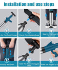 High Pressure Air Drain Blaster Toilet Plunger For Clogs installation steps