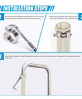Installation steps for 24-Piece T Bolt Hose Clamps Set For Fuel Lines And Intercooler Piping 17-43mm Working Range 304 Stainless Steel