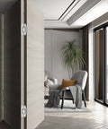 7 Inch Invisible Door Hinges 2 Pack Heavy Duty 3D Adjustable 180 Degree Swing Concealed Door Hinge installed on interior door