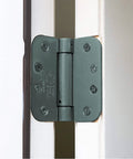 Self Closing Slim Spring Hinges Four And A Half Inch By Four And A Half Inch Set Of 3 For Medium And Heavyweight Metal Or Wood Doors installed view