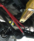 3/4 Heim Joint Rod End Kit with Right and Left Hand Threads installed on vehicle suspension