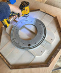 Installing 12 Inch Lazy Susan Base Only For Glass Granite Or Wood Tables Heavy Duty Aluminium Alloy with drill