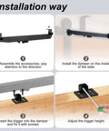 Installation guide for Four Pack Barn Door Soft Close Mechanisms With Spring Buffer Dampers For Sliding Doors Up To 160 Lbs