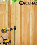 Installing 18 Inch Heavy Duty Cane Bolt Drop Rod For Gates And Fences Ground Latch on wooden gate with drill