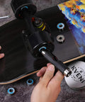 Installation of Ceramic 608RS Skateboard Bearings With Chrome Steel Balls ABEC Precision High Speed on longboard