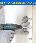 Installing heavy duty neodymium cup magnets 60 lbs holding power with countersunk holes and stainless screws on wooden surface