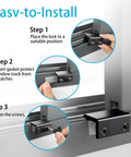 Installation guide for 4 Pack Sliding Window Locks with Key for Vertical and Horizontal Sliding Windows and Doors, Easy to Install.