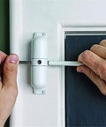 Installing Door Closer Automatic Safety Spring Door Closer - Easy to Install to Convert Hinged Doors to Self-Closing- White