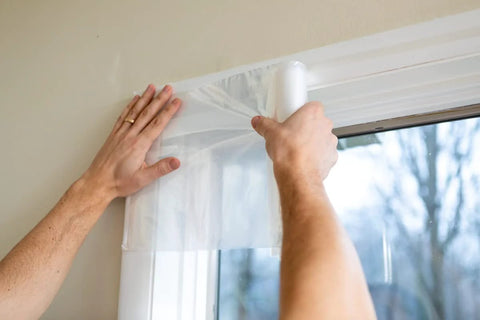 Window Insulation Kit With Rolled Shrink Film For Easy Indoor Installation Draft Blocking And Energy Savings Fits Up To 10 Windows