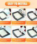 Installation steps for Wood Stove Door Gasket Cement High Temp RTV Silicone Adhesive Up To 850F For Fiberglass Gasket Rope Seals