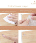 Clear Rubber Cabinet Bumpers Pack 100Pcs Self Adhesive Door Stop Pads installation guide step by step on wooden surface