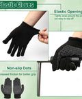Elastic gloves for handling Heavy Duty Metal Soil Probe Rod 32 To 48 Inches With Adjustable Interlocking Sections And Insulated T Handle.
