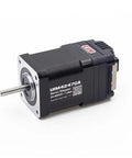 Integrated Servo Stepper Motor Built In Multi Turn Absolute Encoder And CAN Bus, side view showing motor details and shaft.