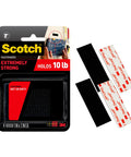 Extreme Interlocking Fasteners That Bond On Contact, 4 Strips 1 Inch By 3 Inches, Weather, Dirt And UV Resistant packaging