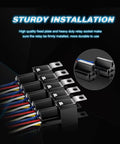 Interlocking 5 Pin SPDT Relay Socket And Wiring Harness Set For 12V Automotive Use, 30/40A Capabilities, 5 Pack, front view