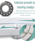 5 Inch Heavy Duty Aluminum Lazy Susan Ball Bearing Turntable with smooth ball bearing design and rotation arrows