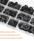 Internal Tooth Star Lock Washers Set 360 Pieces In 9 Sizes Assortment Kit in transparent box