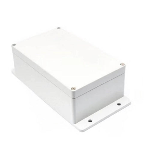 IP65 Weatherproof ABS Plastic Junction Box Electrical Enclosure With Fixed Ears And M16 Cable Glands For Power Supply DIY Electronics Project Case