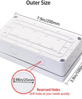 Outdoor IP65 Waterproof Junction Box With Eight Reserved Holes ABS Plastic Electrical Enclosure With Cable Glands