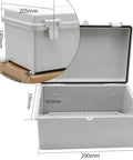 Waterproof Outdoor Electrical Enclosure Box With Wall Bracket Built To Handle The Elements IP65 Rated ABS Plastic