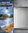Beefy Outdoor IP67 Waterproof Junction Box Enclosure With Hinged Cover ABS Plastic Stainless Steel Buckle Weatherproof