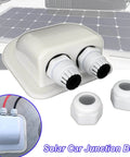 IP68 Weatherproof Solar Cable Entry Gland For RV Roofs And Marine Installations, Double Cable Through Entry Housing shown