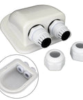 IP68 Weatherproof Solar Cable Entry Gland For RV Roofs And Marine Installations, Double Cable Through Entry Housing