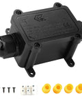 IP68 Waterproof Outdoor Junction Box Built Tough For Real 2 Way Electrical Box With Two M20 Cable Gland Connectors