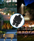 IP68 Waterproof 3 Way Junction Box For Outdoor Use Built Tough And Weatherproof Black Underground Cable Connector Dustproof And UV Resistant Ideal For 5mm To 15mm Wire Glands 1 Pack Small Outdoor Ready And Hassle Free shown in garden and patio settings