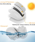 IP68 Waterproof Solar Cable Entry Gland with Dual Cable Entry Housing, white heavy duty ABS, for RV, caravan, marine, boat, cabin