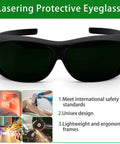 IR Five Point Zero Welding Safety Glasses with wrap-around UV protection, ergonomic frame, and ANSI/ISEA standards compliance.