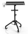 Durable Iron Alloy Salon Tray Cart on Wheels With Adjustable Height and 360 Degree Swivel Easy Clean Tattoo Tray Stand