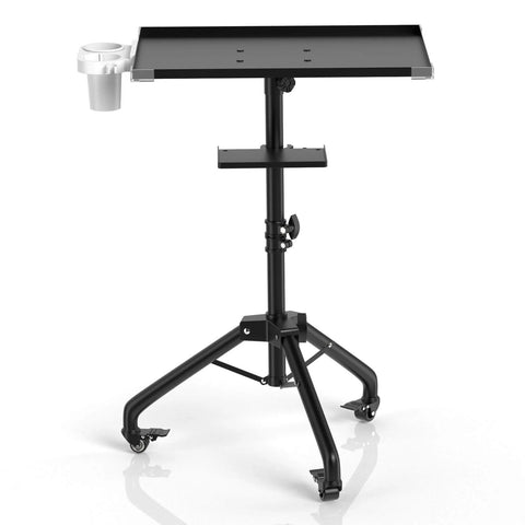 Durable Iron Alloy Salon Tray Cart on Wheels With Adjustable Height and 360 Degree Swivel Easy Clean Tattoo Tray Stand