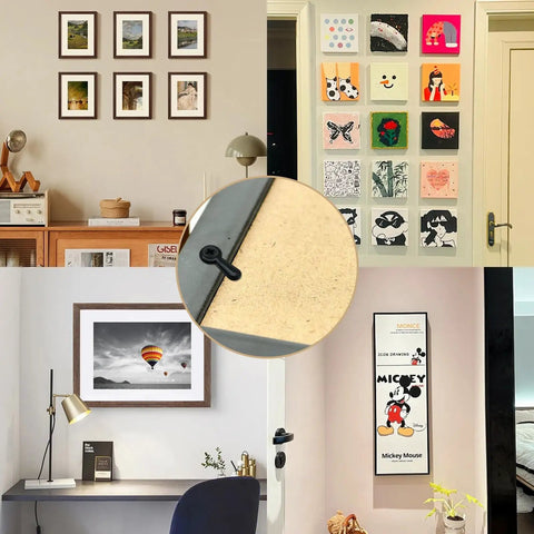 120 Pcs Picture Frame Backing Clips With Turn Buttons And Screws Durable Iron Frame Hardware securing various artwork and photos
