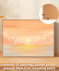 120 Pcs Picture Frame Backing Clips With Turn Buttons And Screws Durable Iron Frame Hardware For Securing Photos Paintings Posters Or Artwork Easy Install Back Fasteners Repair Kit installed on a frame showcasing an artwork
