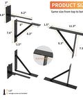 Heavy Duty Adjustable Gate Corner Brace Bracket Anti Sag Gate Kit dimensions showing various angles and thickness for installation