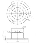 IS-13S IGUCHI made in Japan Ball Transfer Unit - VXB Ball Bearings