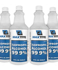 Isopropyl Alcohol 99.9% Technical Grade, 32 Oz Bottles Four Pack, high purity cleaning solvent for labs and electronics.