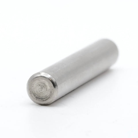 Close-up of a single plated steel pin for Ivar Bookcase Shelf Dowel Pins 6x40mm Replacement Dowels For IVAR Assembly No Fuss Install