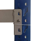 Heavy Duty J Bolt Safety Pins For Pallet Racks And Shelving Systems Lokatall 50 Pack Universal Drop Pins close-up view installed