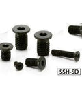10-Pack Made in Japan SLHS-M8-20-SD NBK Socket Head Cap Screws - Low & Small Head for smooth motion in automation systems