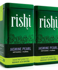 Jasmine Pearl Green Tea Loose Leaf, Hand Rolled Jasmine Infused Green Tea, 3 Oz Tin Pack of 2, Each Tin Makes About 40 Cups