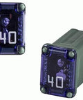 40 Amp fuses from the 50 Piece Auto Mini Box Shaped Cartridge Fuse Kit With Color Coded Amperage For Quick Swaps Includes 10 Fuses Each Of 15 20 25 30 And 40 Amps Compact JCASE Style Mini Fuses For Easy Swaps And Rock Solid Circuit Protection