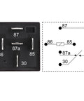 2 Pack JD1914 Car Relay 12V 40A SPDT 5 Pin Waterproof Auto Relay circuit diagram and pin layout