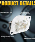 HVAC Blower Motor Resistor For Jeep Wrangler TJ XJ And Cherokee Replaces OE RU353 RU1046 4864957 3A1101 CR158 OEM Quality