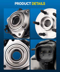 Close-up views of Front Wheel Hub Bearing Assembly 513270 With ABS For Jeep Liberty 2008 2012 And Dodge Nitro 2007 2011.