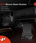Heavy Duty HVAC Blower Motor Resistor For Jeep Liberty KJ 2002 2007 And Wrangler TJ 2002 2006 installed in vehicle dashboard
